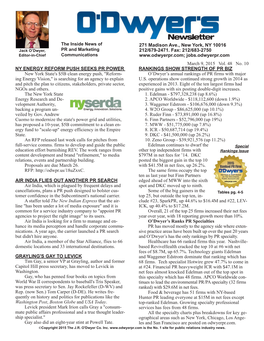 PDF of O'dwyer's Mar. 9 Newsletter