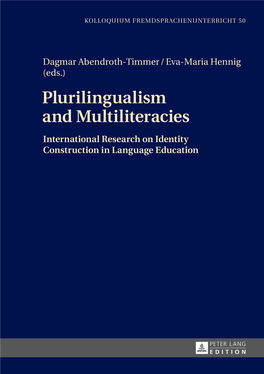 Plurilingualism and Multiliteracies