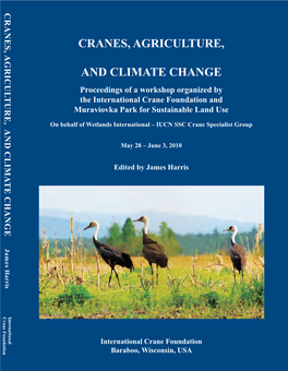 Cranes, Agriculture, and Climate Change Climate and Agriculture, Cranes