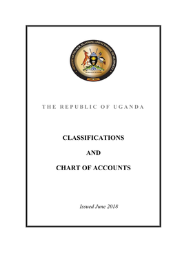 Classifications and Chart of Accounts