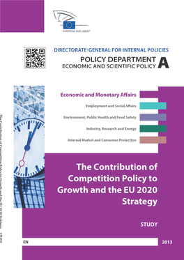 The Contribution of Competition Policy to Growth and the EU 2020 Strategy