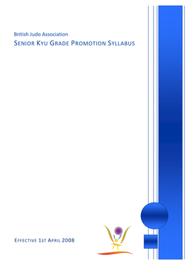 Senior Kyu Grade Promotion Syllabus