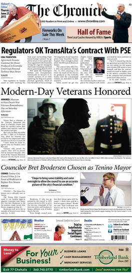 Modern-Day Veterans Honored
