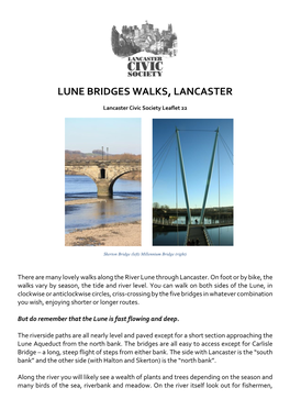 Lune Bridges Walks, Lancaster