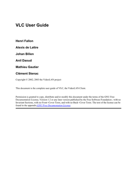 VLC User Guide