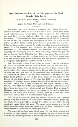 Proceedings of the Indiana Academy Of