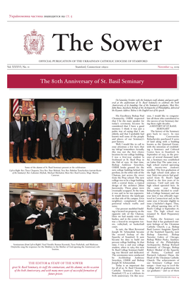 The 80Th Anniversary of St. Basil Seminary