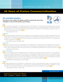 20 Years of Proton Commercialization