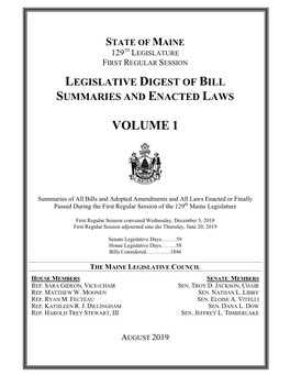 Enacted Law Digest Cover