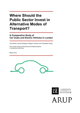 Where Should the Public Sector Invest in Alternative Modes of Transport?