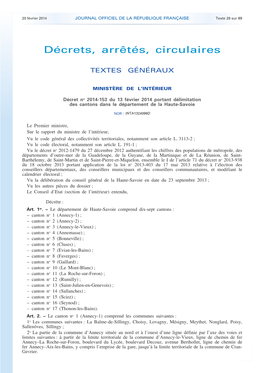 JOURNAL OFFICIEL DE LA RÉPUBLIQUE FRANÇAISE Texte 28 Sur 99