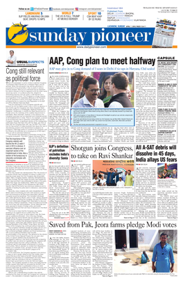 AAP, Cong Plan to Meet Halfway