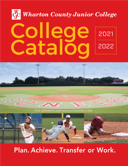 WCJC College Catalog (2021-2022)