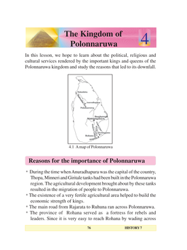 The Kingdom of Polonnaruwa