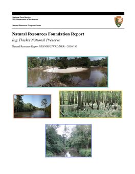 Natural Resources Foundation Report Big Thicket National Preserve