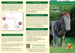 Nantwich Walks Leaflet:Layout 1 16/04/2014 08:47 Page 1