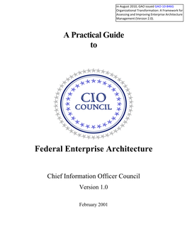 Practical Guide to Federal Enterprise Architecture Preface