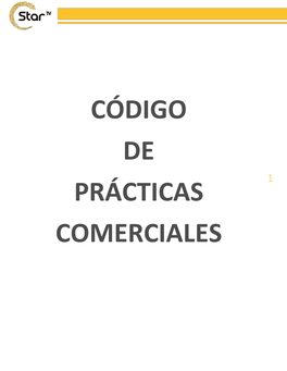 Código De Prácticas Comerciales