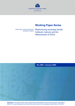 Working Paper Series