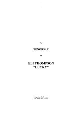 Eli Thompson “Lucky”