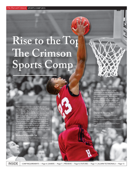 Rise to the Top the Crimson Sports Comp