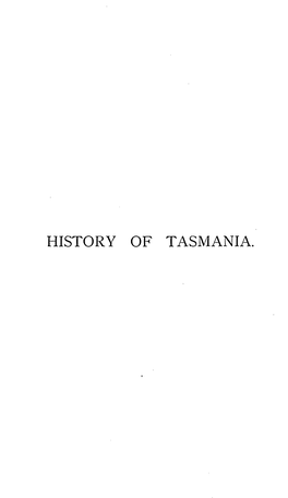 History of Tasmania