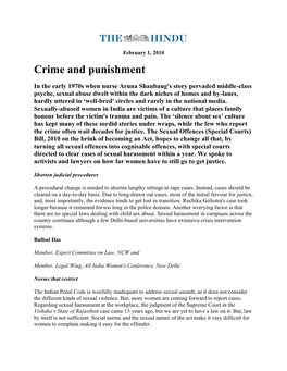 Crime and Punishment