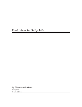 Buddhism in Daily Life