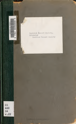 Scottish Record Society. [Publications]