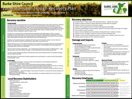 Burke Shire Council Recovery Plan