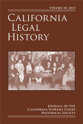 California Legal History