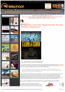 A Review of Karmageddon in Elephant Journal