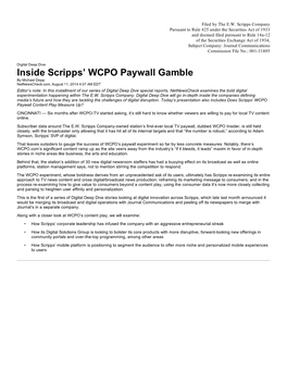 Inside Scripps' WCPO Paywall Gamble