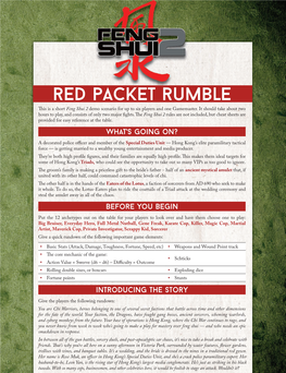 Red Packet Rumble: 2 Hour Feng Shui 2 Demo