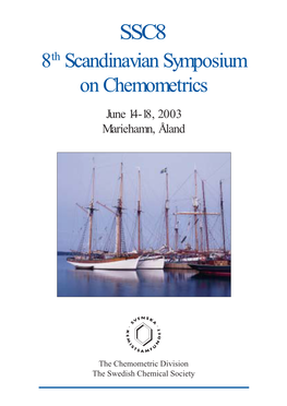 8Th Scandinavian Symposium on Chemometrics June 14-18, 2003 Mariehamn, Åland