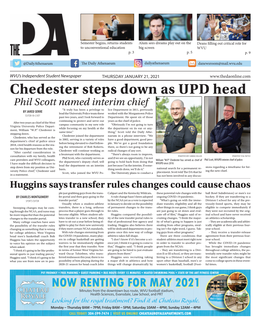 Chedester Steps Down As UPD Head Phil Scott Named Interim Chief