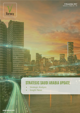 STRATEGIC SAUDI ARABIA UPDATE • Strategic Analysis • Insight News