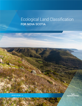 Ecological Land Classification for NOVA SCOTIA