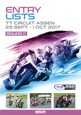 Entry Lists Tt Circuit Assen 29 Sept - 1 Oct 2017 Round 1 1