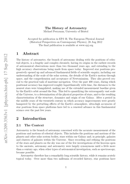 The History of Astrometry Michael Perryman, University of Bristol