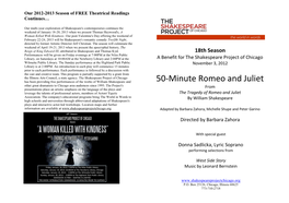 50-Minute Romeo and Juliet Inute