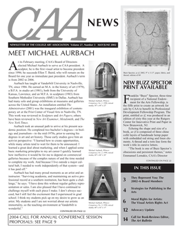 May 2002 CAA News