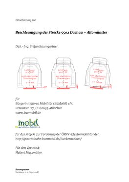 Beschleunigung Der Strecke 5502 Dachau – Altomünster