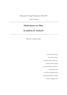 Shakespeare on Film Revisado