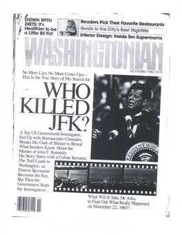 BY GAETON FONZI House Assassinations Committee That Was Supposed to Tell the American People What Really Happened on November 22, 1963