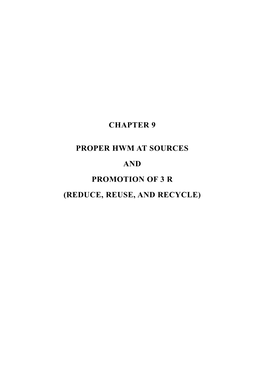 Chapter 9 Proper Hwm at Sources and Promotion of 3