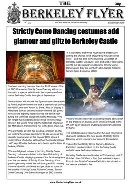 Strictly Come Dancing Costumes Add Glamour and Glitz to Berkeley Castle
