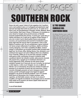 Le Tre Grandi Famiglie Del Southern Rock