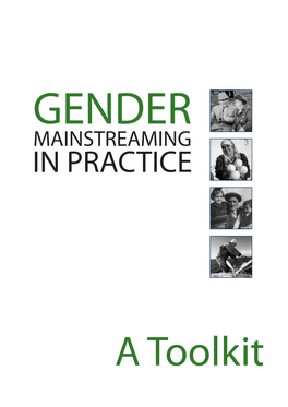 Gender Equality in the Countries of Central and Eastern Europe and the CIS Since Gender Mainstreaming in Practice: a Handbook Was ﬁrst Published