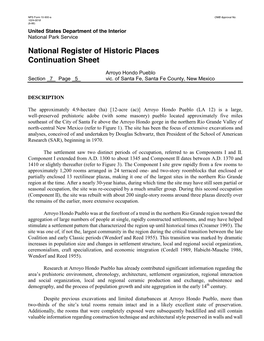 National Register of Historic Places Continuation Sheet